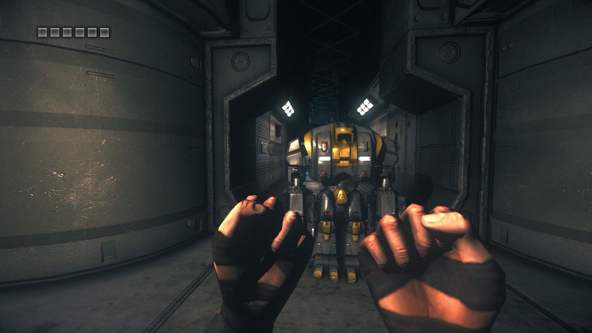 The Chronicles of Riddick Assault on Dark Athena PlayStation 3 first-person shooter stealth action sci-fi video game combining Escape from Butcher Bay remake with new Dark Athena campaign gameplay screenshot