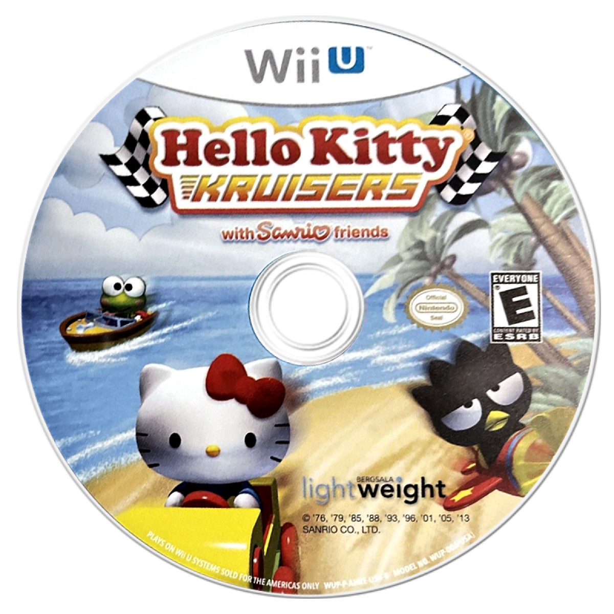 Hello Kitty Kruisers disc cover art for Nintendo Wii U (Wii U) racing video game