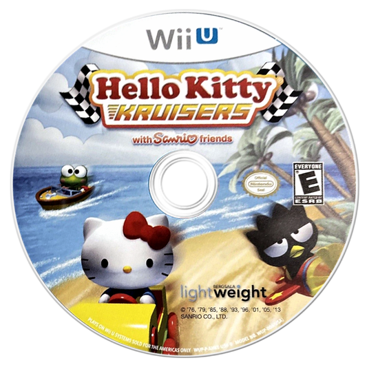 Hello Kitty Kruisers disc cover art for Nintendo Wii U (Wii U) racing video game