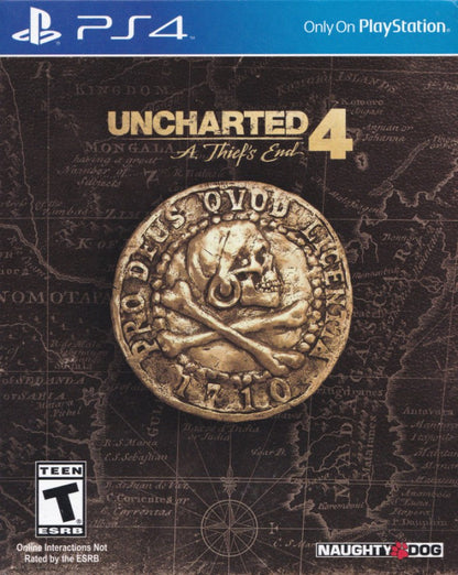 Uncharted 4: A Thief's End [Special Edition] – PlayStation 4 (PS4) video game cover image, action-adventure exploration game.