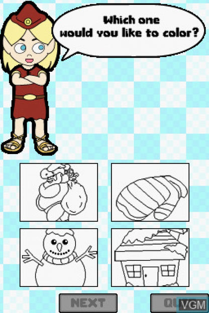 Smart Boy’s Winter Wonderland Nintendo DS video game, educational puzzle gameplay, winter-themed learning activities, handheld console title gameplay screenshot