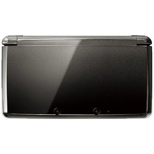 Nintendo 3DS handheld console original model Cosmo Black finish autostereoscopic 3D display glasses-free 3D technology dual screens StreetPass functionality Nintendo portable gaming system top plate