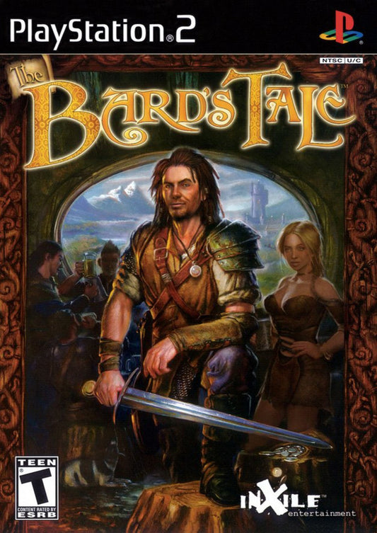 The Bard's Tale PlayStation 2 action RPG video game humorous isometric perspective sarcastic protagonist narrator companion Celtic soundtrack musical numbers dungeon crawling hack and slash monster summoning InXile Entertainment remake of the classic computer RPG series front cover