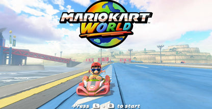 Mario Kart: World title screen art for Nintendo Switch 2 (NS2) video game 