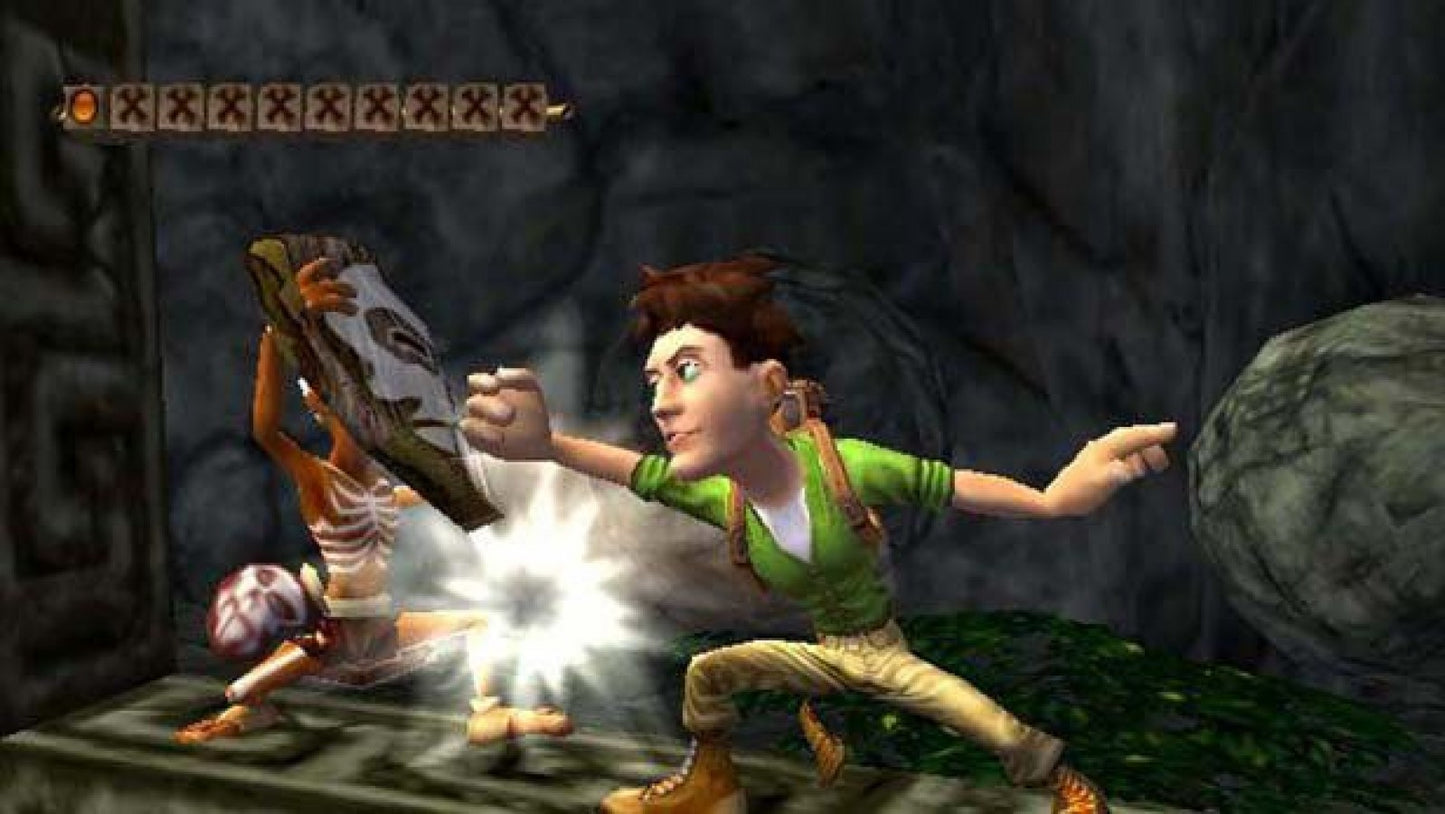 Pitfall The Lost Expedition PS2 PlayStation 2 action adventure platformer jungle exploration treasure hunting survival gameplay retro video game gameplay