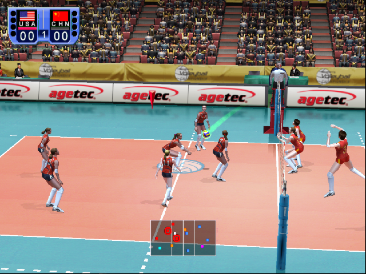 Women's Volleyball Championship – PlayStation 2 (PS2) video game gameplay, volleyball simulation.