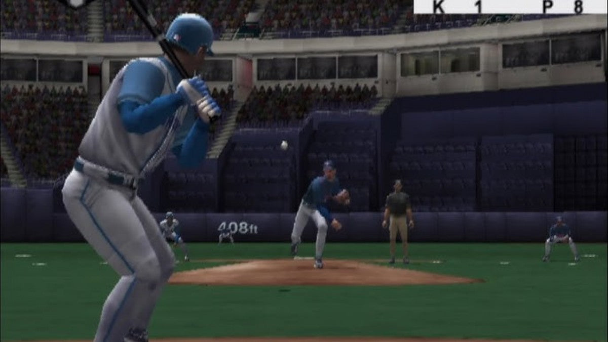 MLB 2004 for PlayStation 2 sports baseball video game featuring realistic MLB simulation authentic teams and stadiums franchise modes and classic Sony San Diego Studio gameplay experience gameplay
