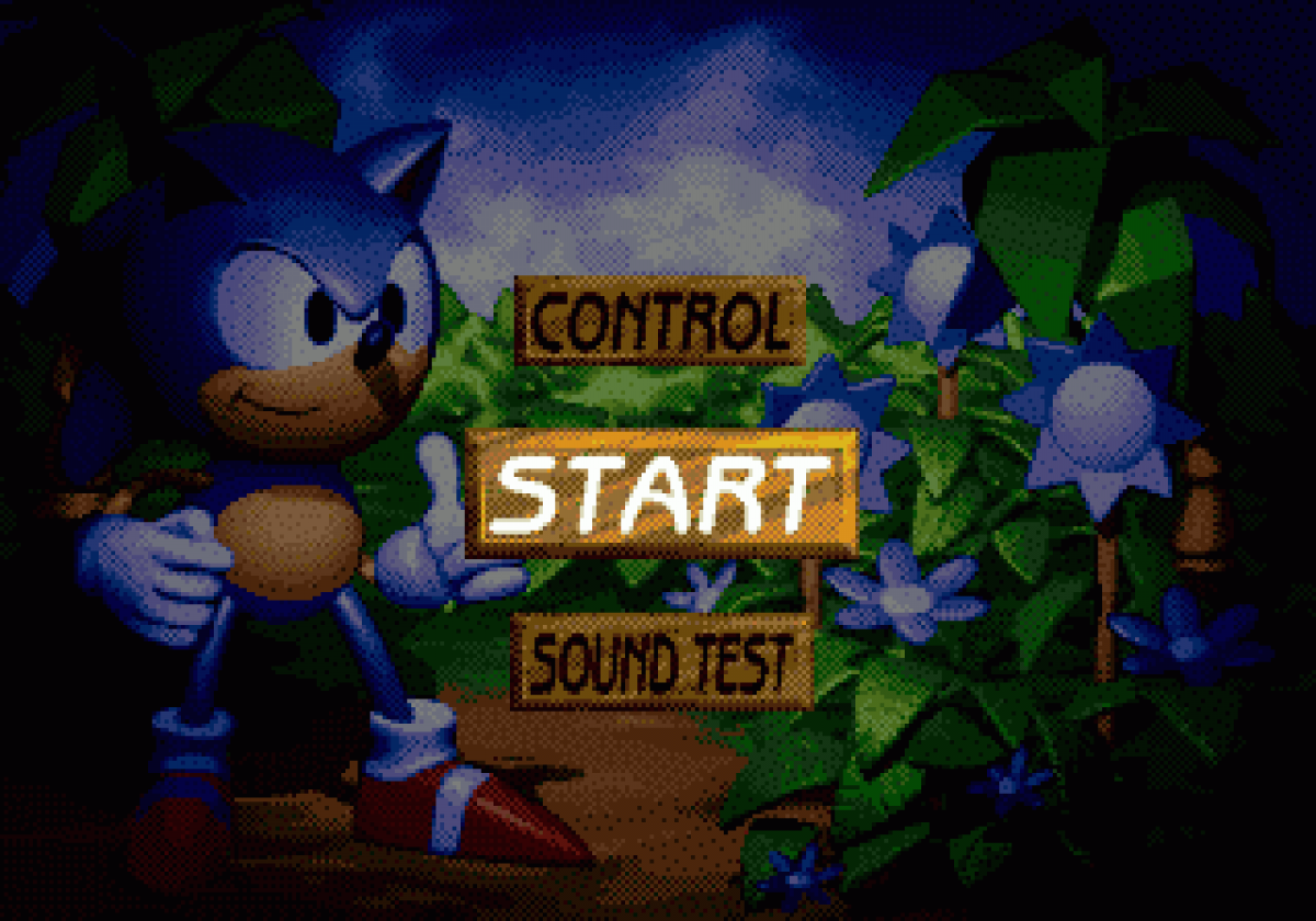 Sonic 3D Blast Sega Genesis video game, isometric platformer, Sonic the Hedgehog adventure, retro Sega console title gameplay