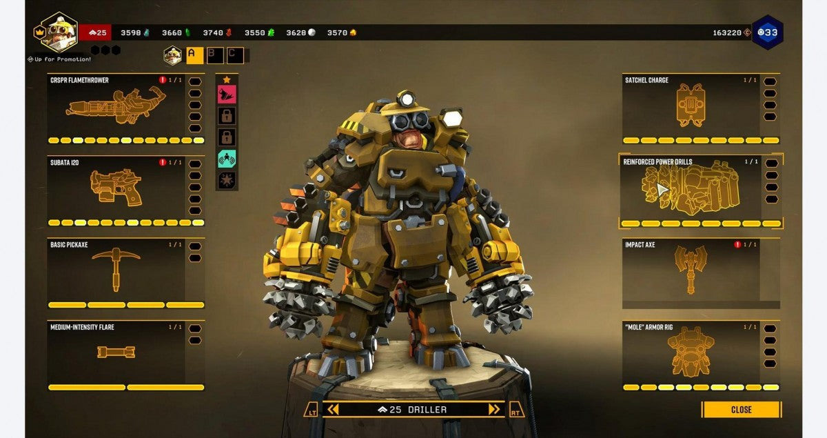 Deep Rock: Galactic gameplay for PlayStation 5 (PS5) cooperative sci-fi shooter video game