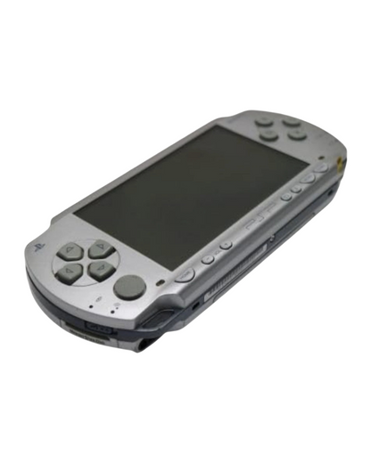 PlayStation Portable 1000 Console PSP Silver JP Import Sony handheld gaming system PSP-1000 Japanese import silver edition UMD portable gaming console retro gaming hardware multimedia device PlayStation Portable system top