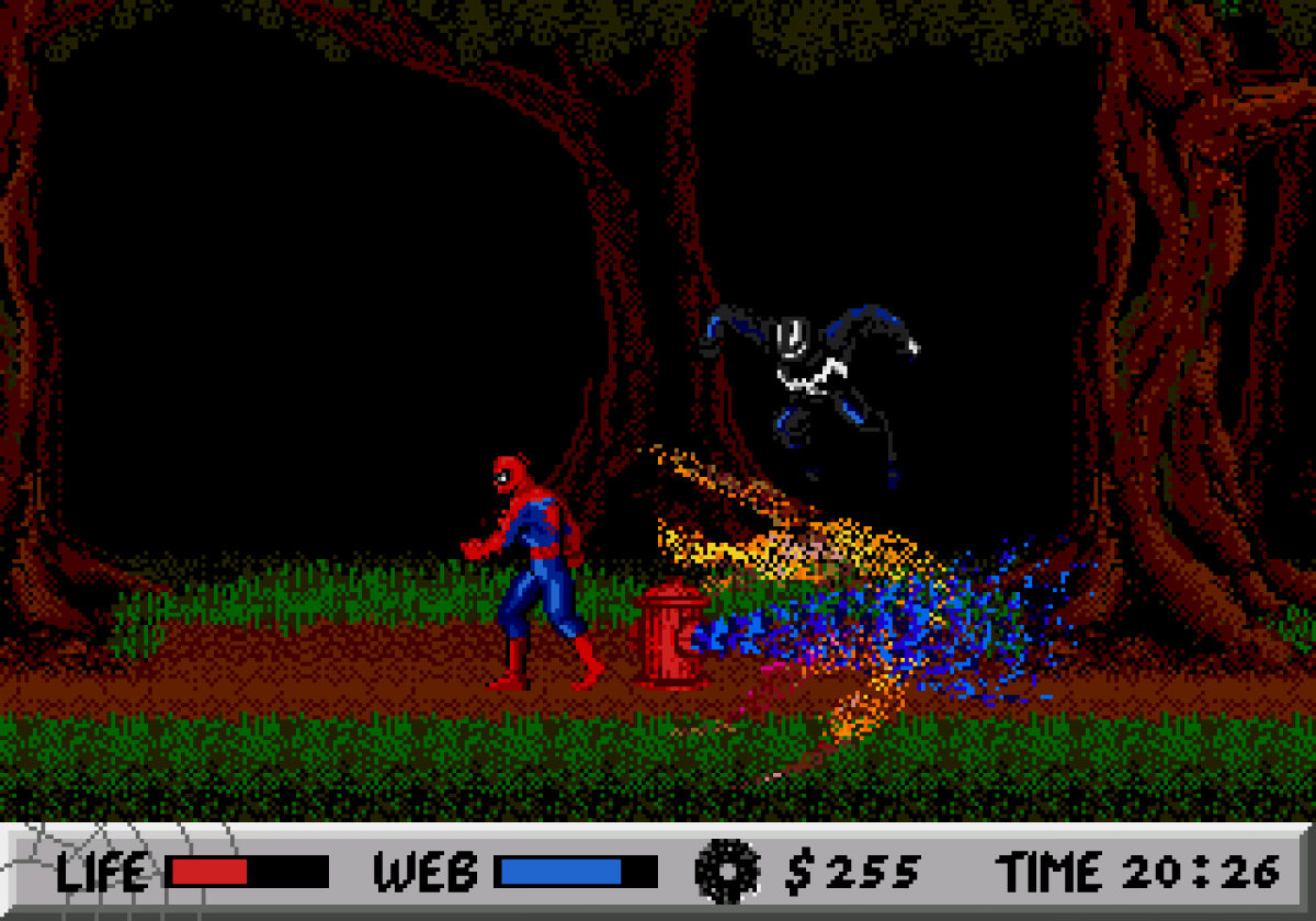 Spider-Man Sega Genesis retro video game action platformer gameplay