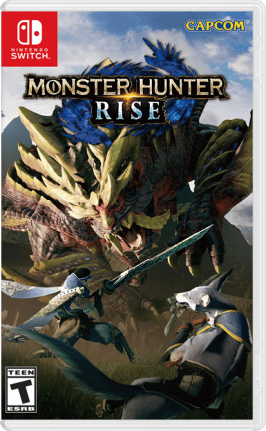Monster Hunter Rise – Nintendo Switch (NS) Front Cover Art for this NS video Game 