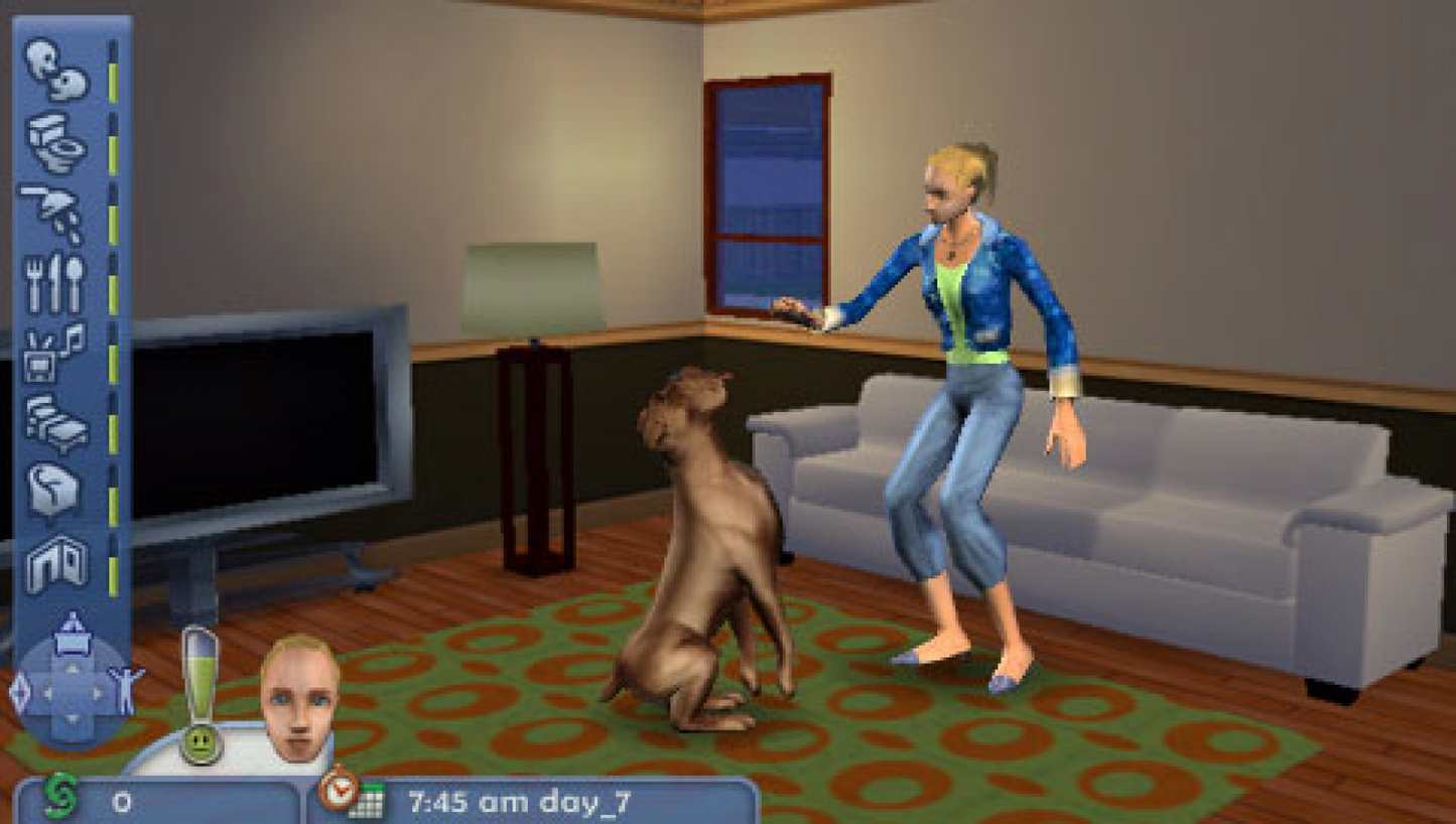The Sims 2: Pets PSP gameplay for PlayStation Portable (PSP) life simulation game