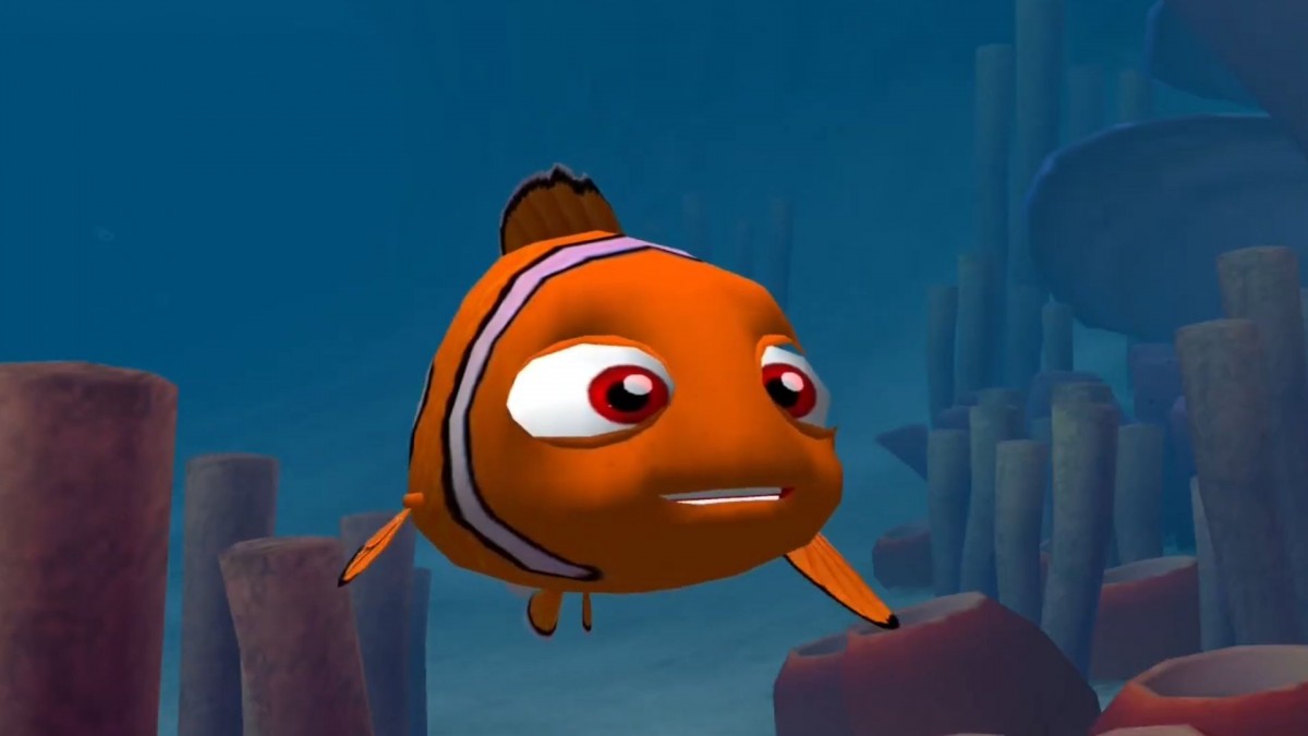 Disney Pixar Finding Nemo for PlayStation 2 action adventure video game featuring movie inspired levels family friendly gameplay iconic characters colorful underwater environments and classic Pixar storytelling experience gameplay