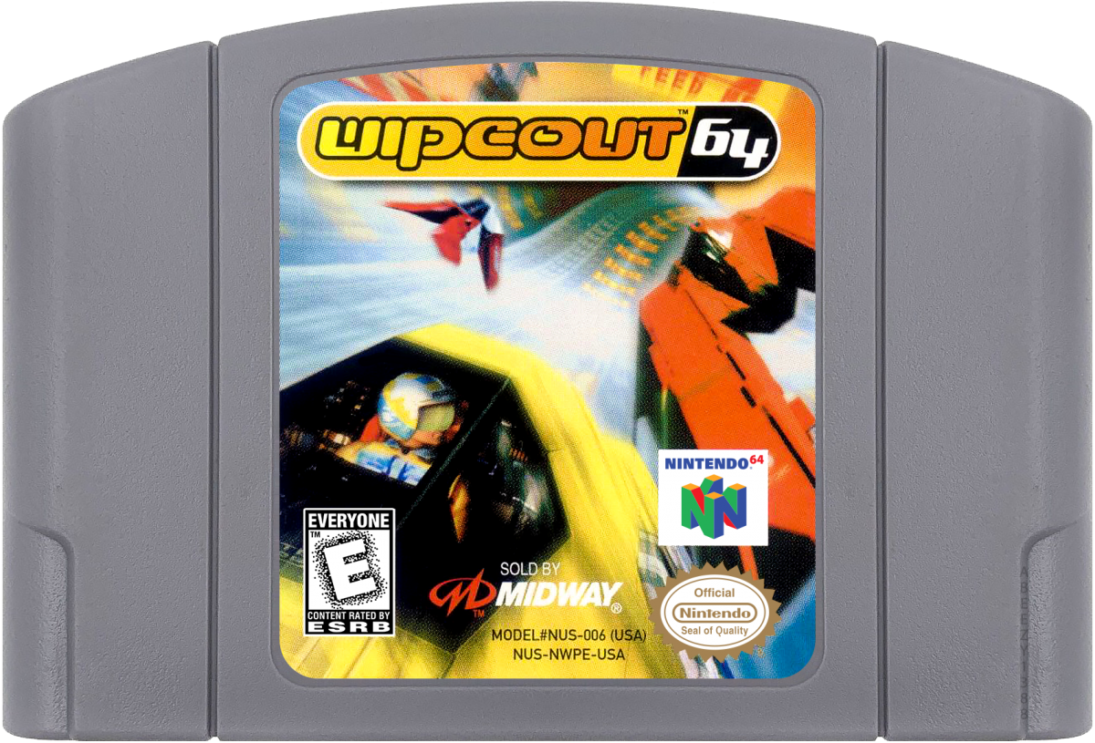 Wipeout 64 cartridge for Nintendo 64 (N64) video game