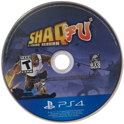 Shaq Fu: A Legend Reborn – PlayStation 4 (PS4) video game disc, beat 'em up action title