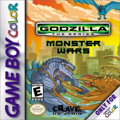 Godzilla: Monster Wars cover art for Game Boy Color (GBC) video game