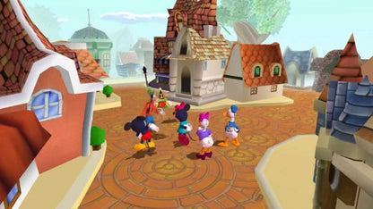Disneys Party for GameCube featuring family friendly board game style mini games with Disney characters gameplay screenshot