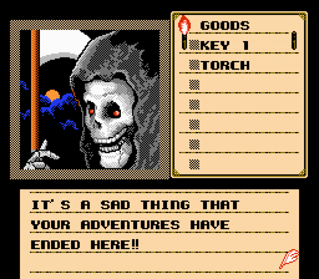 Shadowgate Nintendo Entertainment System NES video game featuring fantasy adventure gameplay castle exploration puzzle solving item collection mysterious environments dangerous traps and challenging point and click style gameplay classic 8 bit retro video game collection collectible gaming appeal gameplay