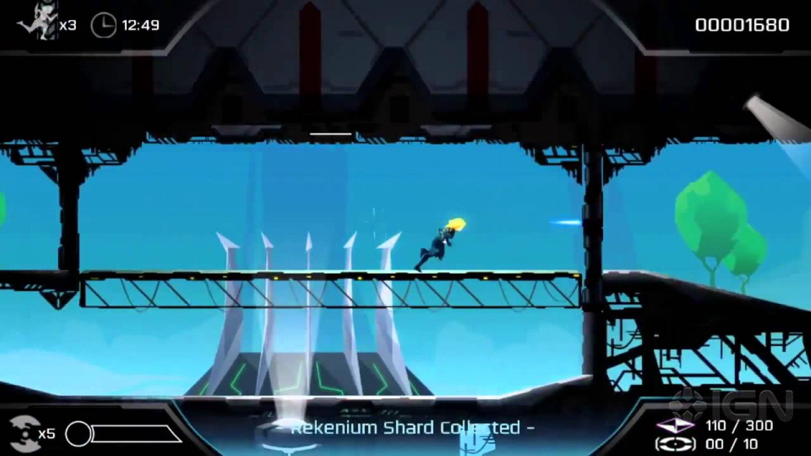 Velocity 2X for PS4 featuring fast-paced shoot ’em up action and platforming gameplay