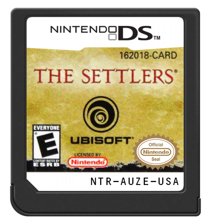 The Settlers cartridge for Nintendo DS (DS) strategy simulation video game