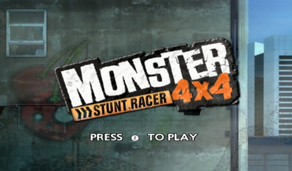 Monster 4x4: Stunt Racer – Nintendo Wii (Wii) off-road stunt racing arcade video game title screen