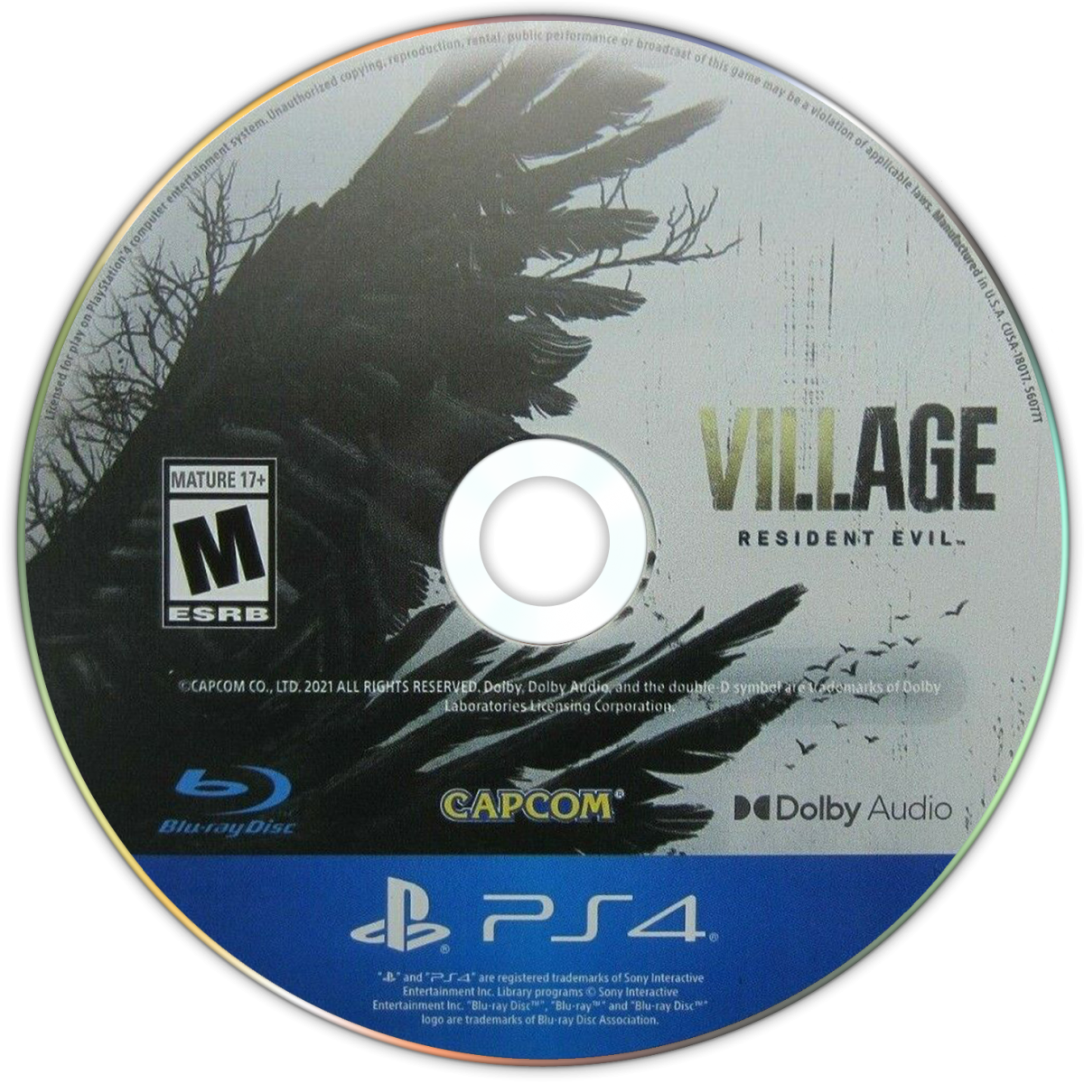 Resident Evil: Village – PlayStation 4 (PS4) video game disc, survival horror