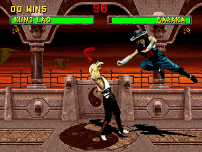 Mortal Kombat II gameplay art for Sega Saturn SS video game