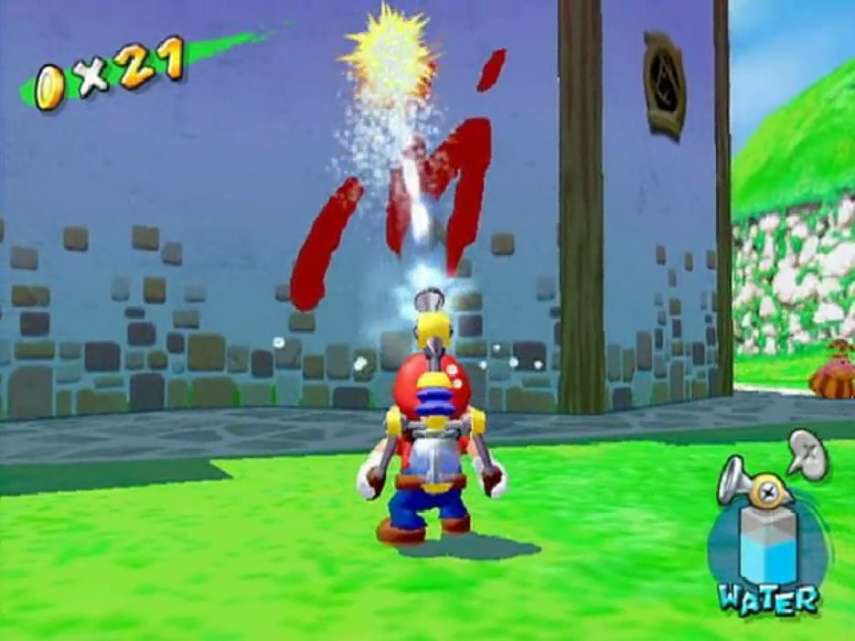 Super Mario Sunshine [Player's Choice] gameplay for Nintendo GameCube (GC) 3D platforming adventure video game