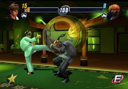 All Star Karate for Nintendo Wii, gameplay for a martial arts sports video game with motion controls, karate training, family-friendly combat, and fitness-style gameplay