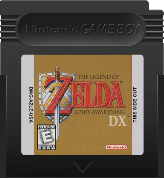 The Legend of Zelda Link's Awakening DX Game Boy Color GBC for retro video game enthusiasts featuring action adventure gameplay classic dungeon exploration puzzle solving memorable characters top down combat item based progression and collectible gaming appeal cartridge 