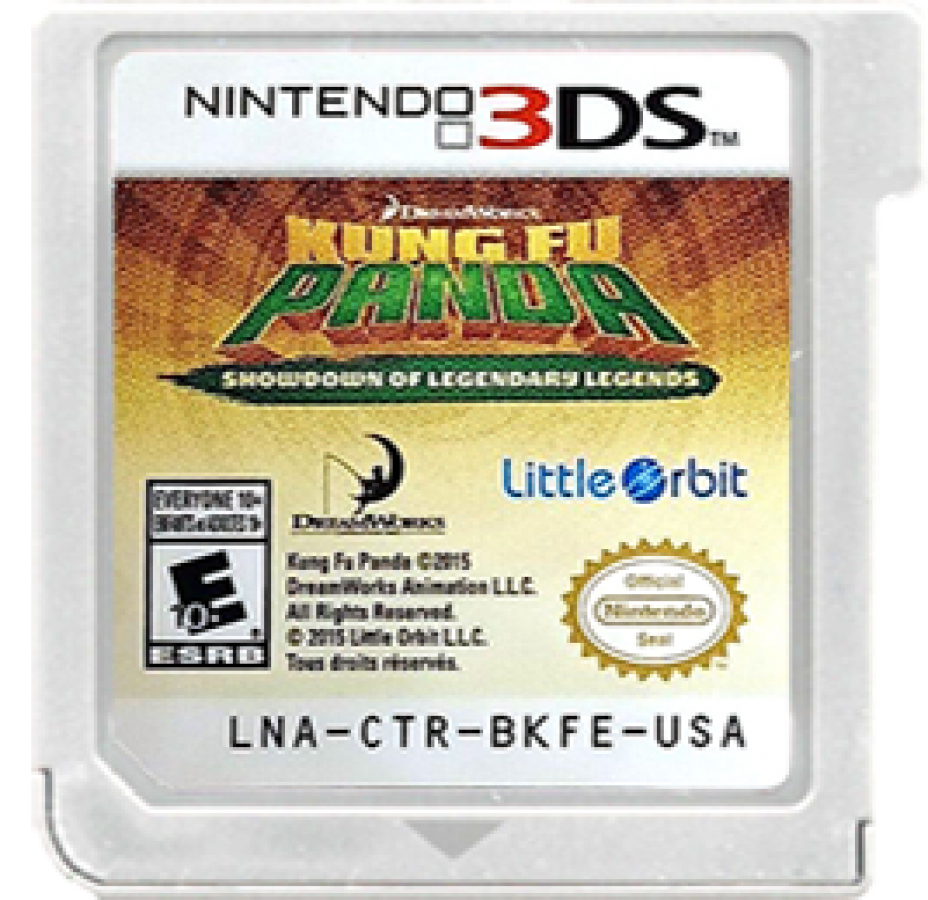 Kung Fu Panda: Showdown of the Legendary Legends cartridge for Nintendo 3DS (3DS) fighting video game
