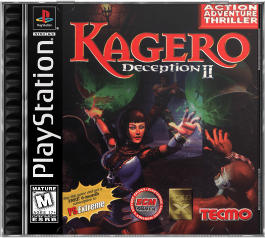 Kagero Deception II cover art for PlayStation 1 (PS1) video game