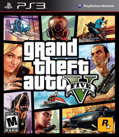 Grand Theft Auto V cover art for PlayStation 3 PS3 video game