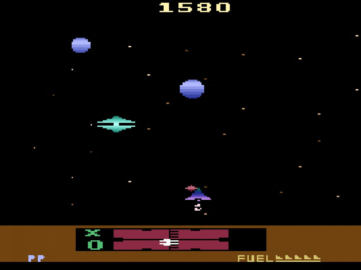 Solaris retro Atari 2600 video game featuring sci fi space combat, open world exploration, arcade shooter gameplay and classic Atari console adventure - gameplay