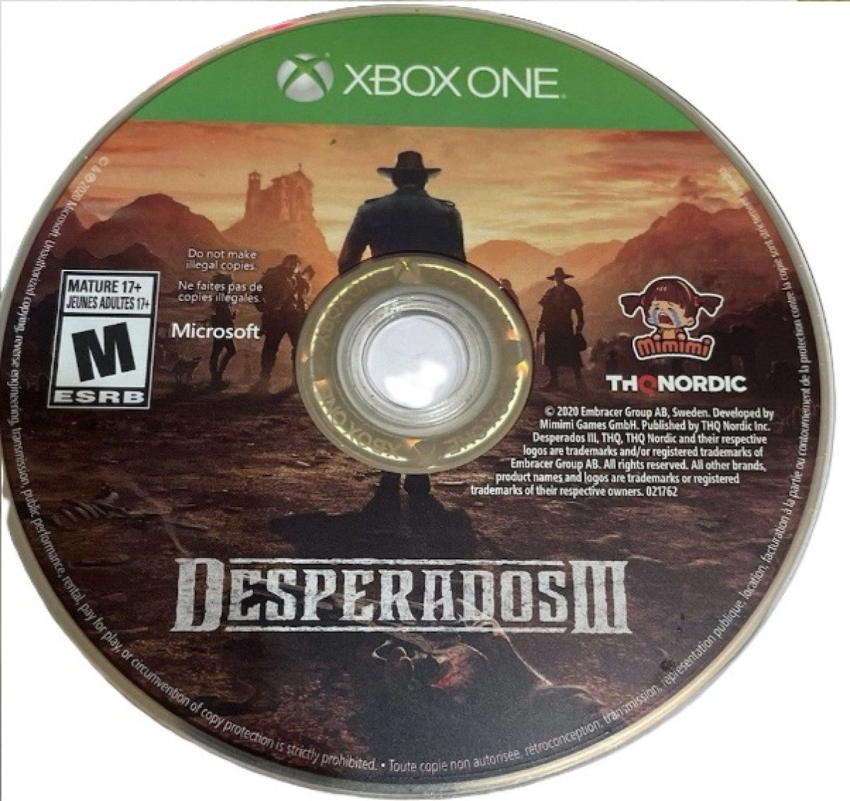 Desperados III – Xbox One (XONE) disc for real-time tactical stealth strategy game set in the Wild West