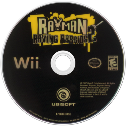 Rayman: Raving Rabbids 2 – Nintendo Wii (Wii) party mini-game comedy action video game disc