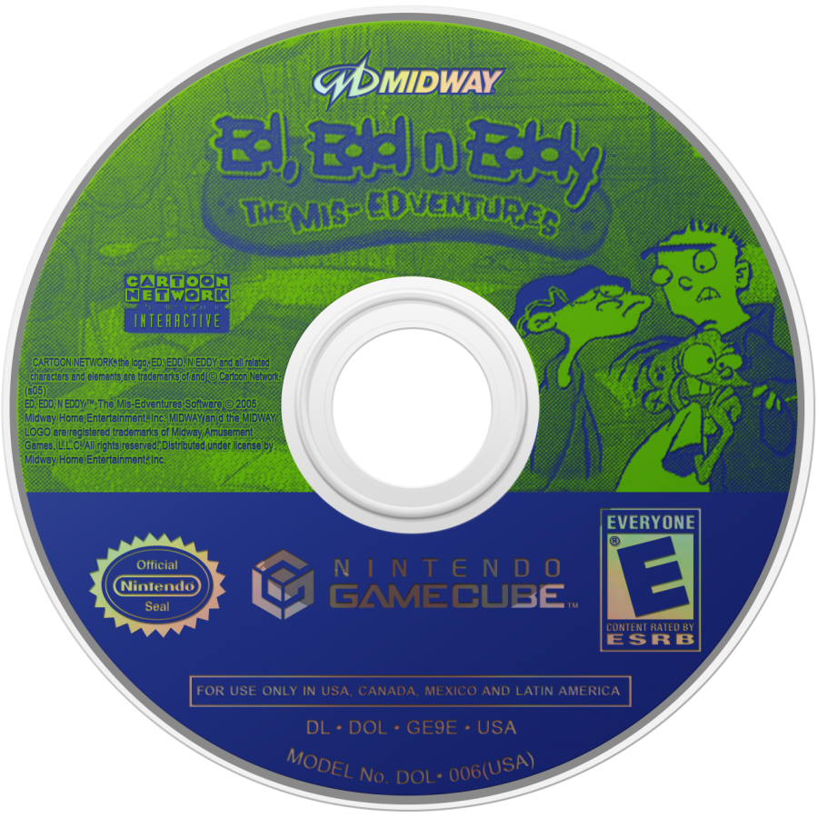 Ed Edd n Eddy The Mis Edventures for Nintendo GameCube action platformer video game featuring Cartoon Network characters slapstick humor cartoon inspired levels and classic animated series gameplay experience disc