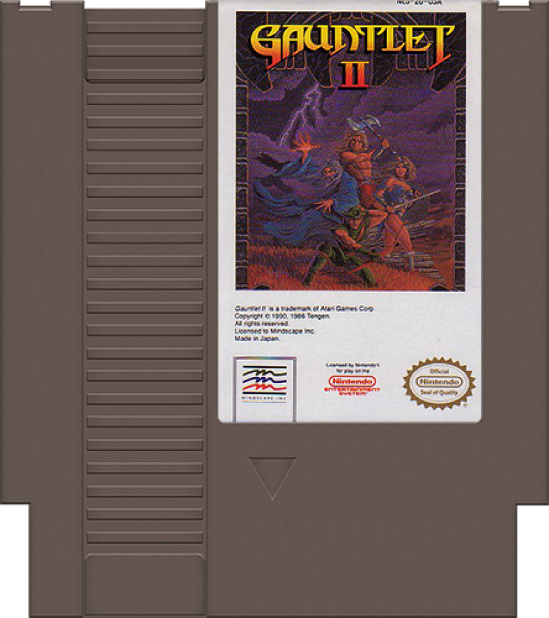 Gauntlet II cartridge for Nintendo Entertainment System (NES) retro video game