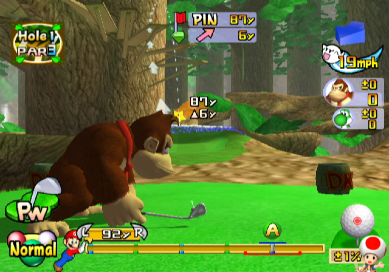 Mario Golf: Toadstool Tour [Player's Choice] gameplay for GameCube (GC) sports golf video game