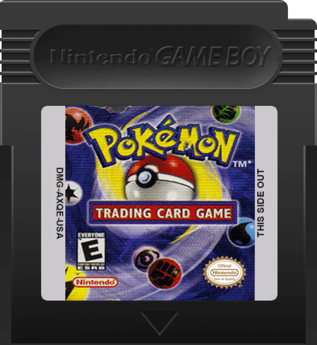 Pokemon Trading Card Game Game Boy Color GBC handheld strategy video game collectible card battling based on the physical card game cartridge