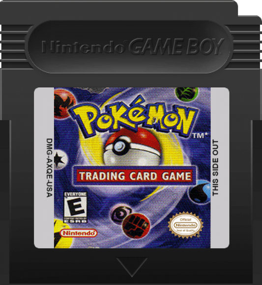 Pokemon Trading Card Game Game Boy Color GBC handheld strategy video game collectible card battling based on the physical card game cartridge