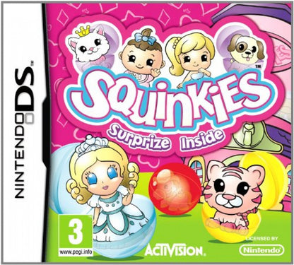 Squinkies cover art for Nintendo DS (DS) virtual pet simulation video game