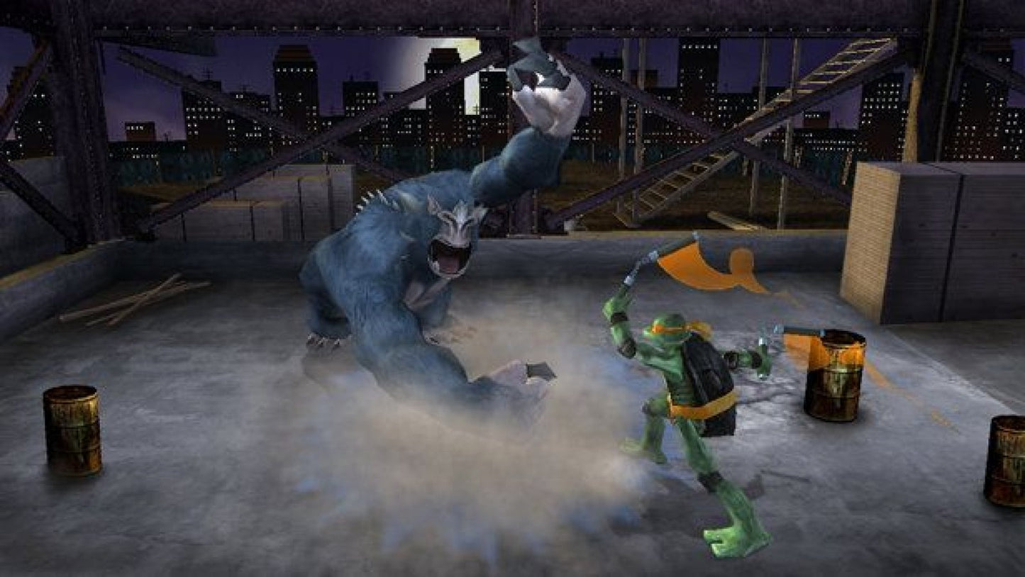 TMNT Greatest Hits PlayStation 2 PS2 retro video game action platformer gameplay (2007)