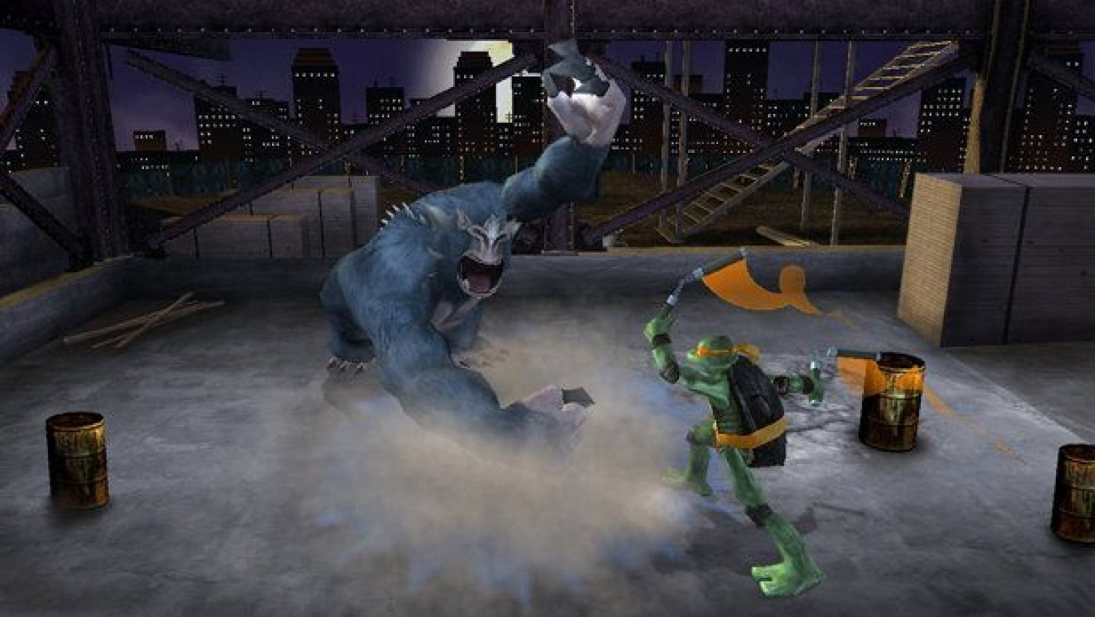 TMNT Greatest Hits PlayStation 2 PS2 retro video game action platformer gameplay (2007)