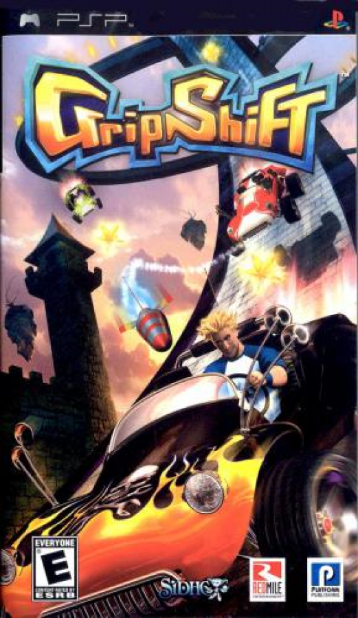 GripShift cover art for PlayStation Portable (PSP) video game