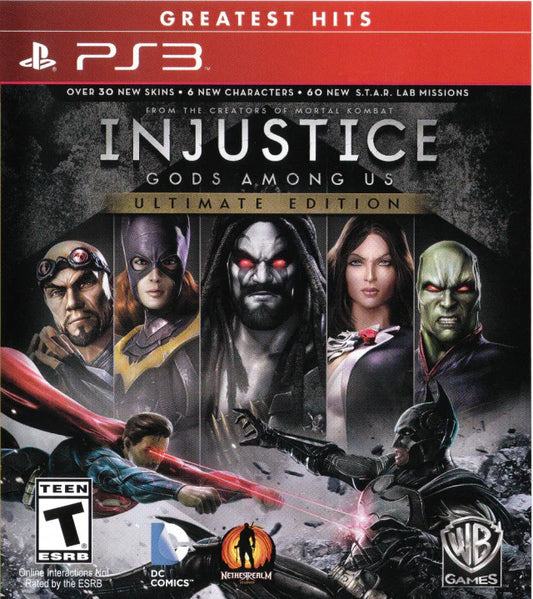 Injustice: Gods Among Us [Ultimate Edition][Greatest Hits] cover art for PlayStation 3 (PS3) video game