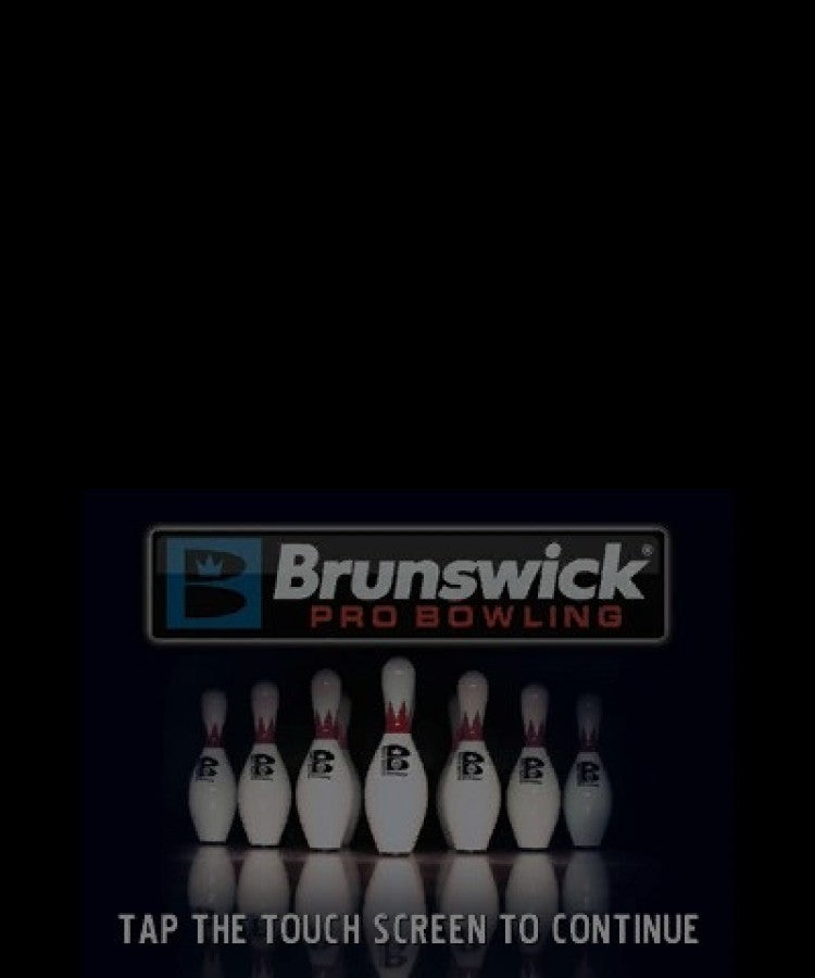 Brunswick Pro Bowling start screen for Nintendo 3DS (3DS) sports bowling video game