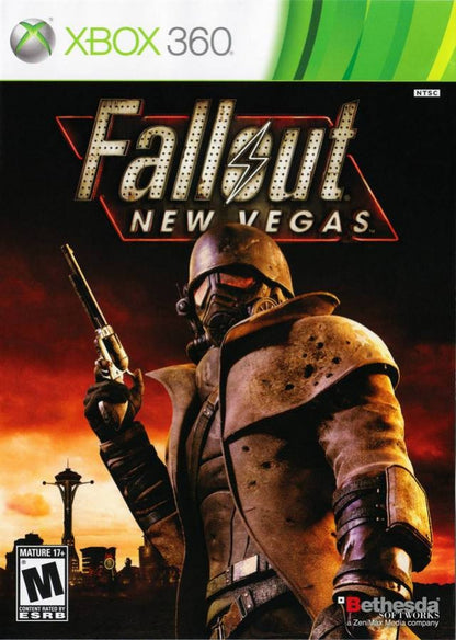 Fallout: New Vegas cover art for Xbox 360 (X360) post-apocalyptic role-playing video game