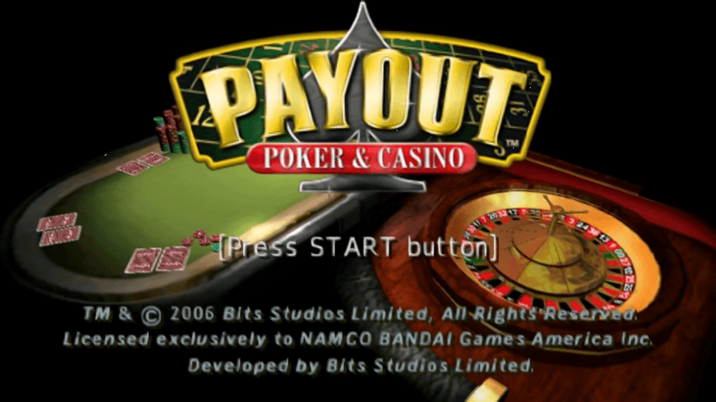Payout Poker and Casino PlayStation Portable PSP for retro video game enthusiasts featuring casino simulation gameplay poker blackjack slot machines classic table games handheld entertainment card game challenges and collectible gaming appeal gameplay 